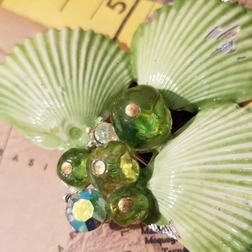 Vintage Sea Shells Brooch